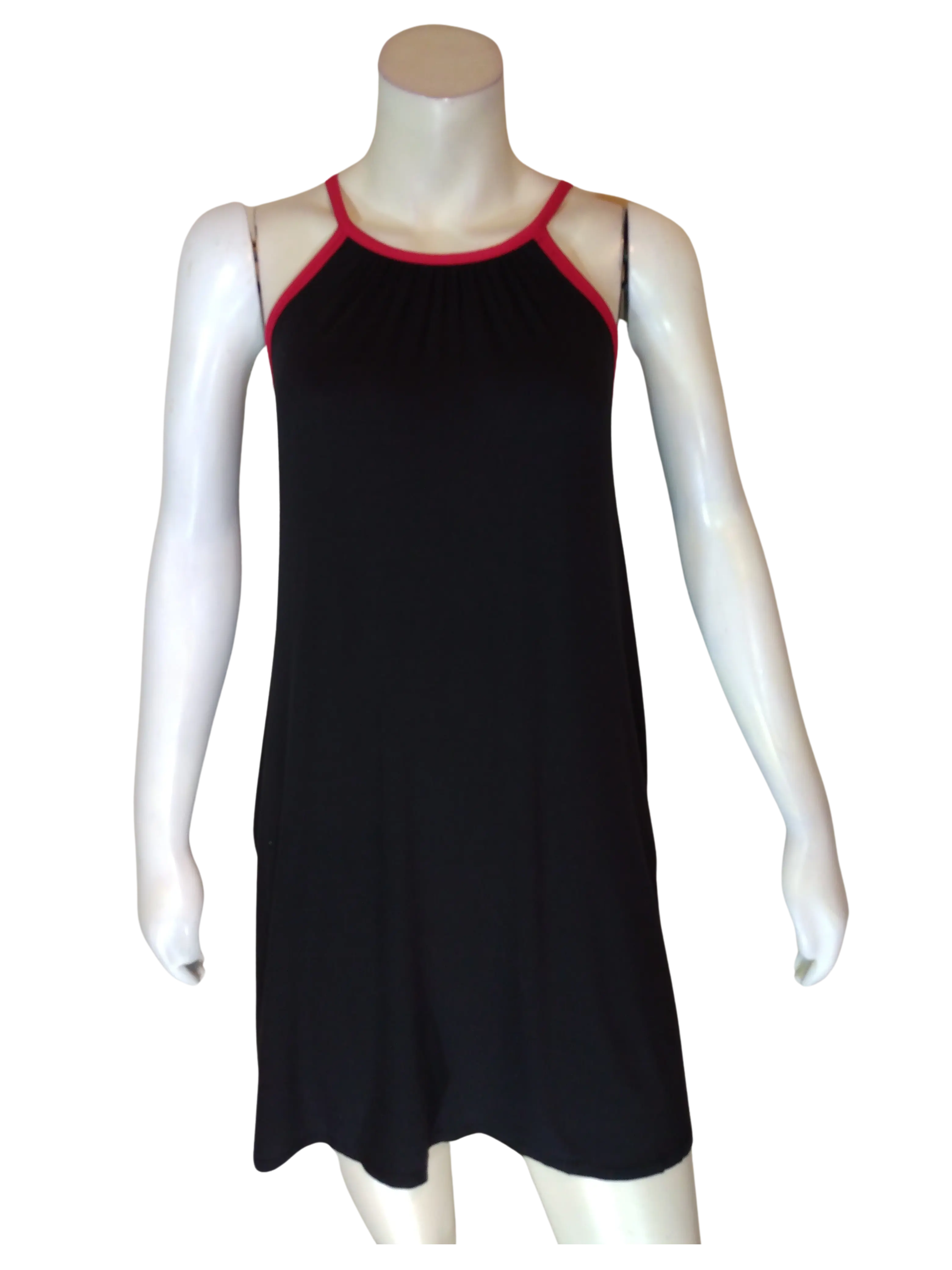 Ces Femme Women’s Black/Red Summer Dress, Size Small