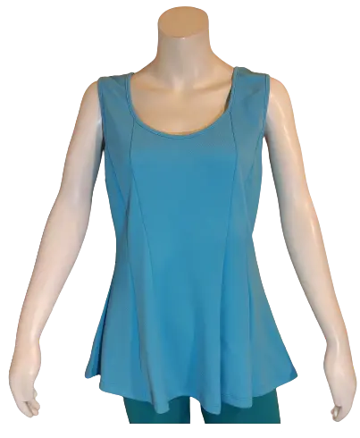 Cleo Apparel Women’s Turquoise Princess Top, Size 1X