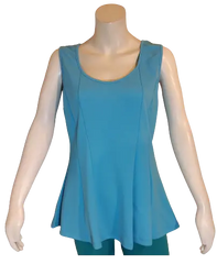 Cleo Apparel Women’s Turquoise Princess Top, Size 1X