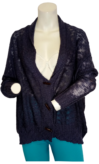 Milau Purple Button Down Sweater