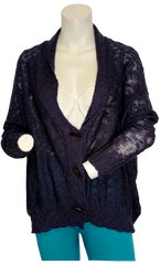 Milau Purple Button Down Sweater