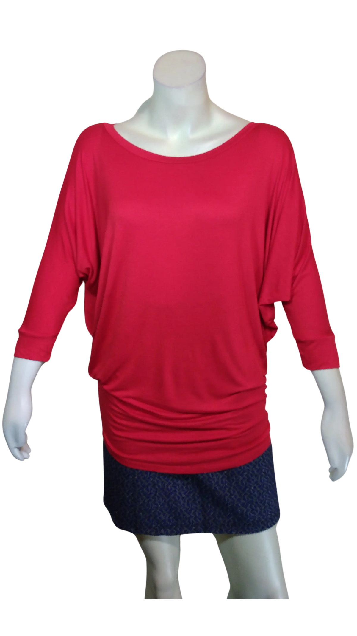 Love In Women’s Red Batwing Long Sleeve Top, Size L