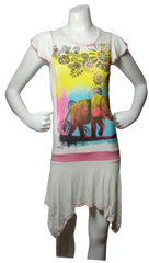 Libertalia Girls’ Elephant Dress, Size Medium (10)