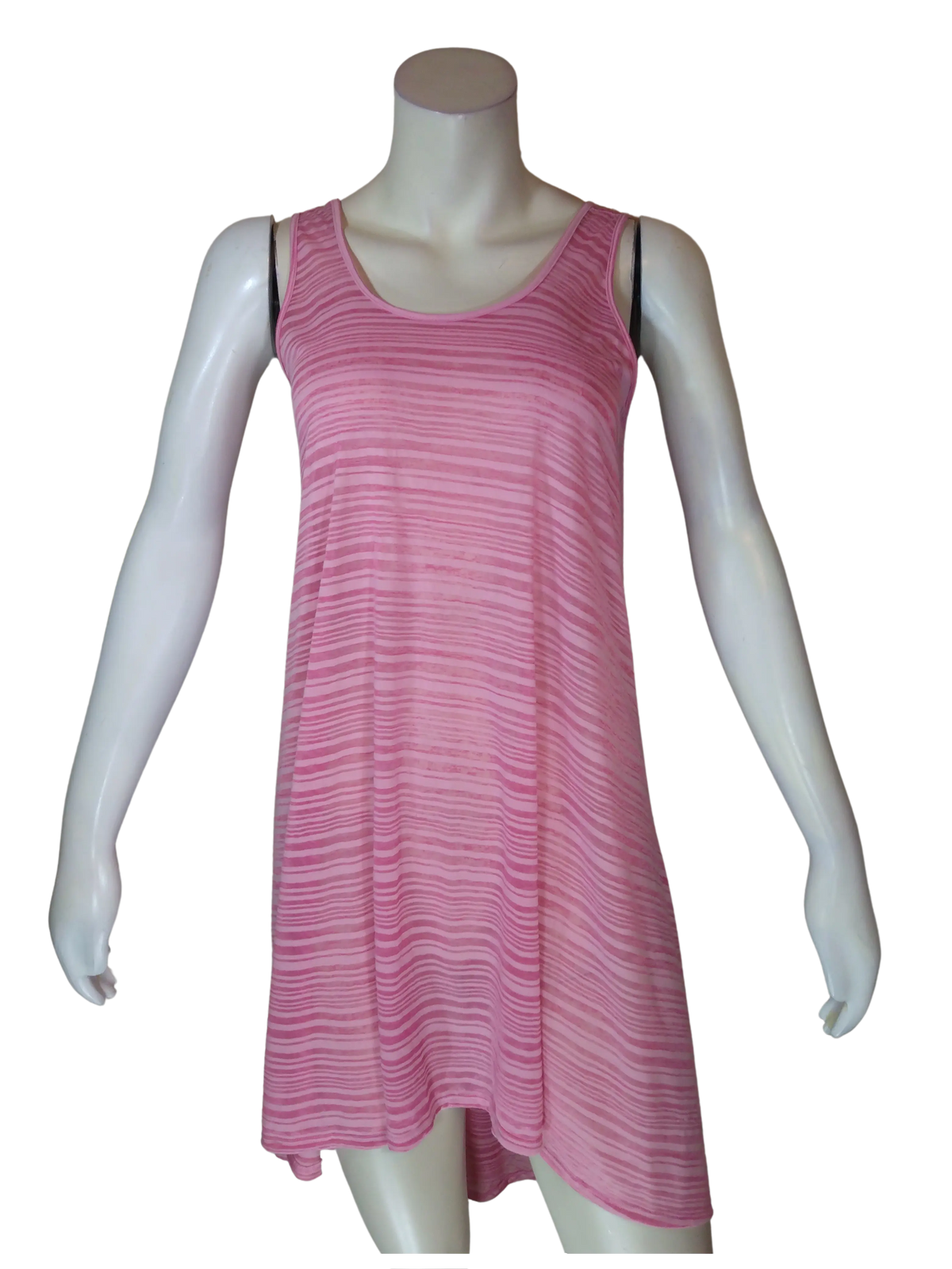 Kate Collection Women’s Pink Sheer Sleep Shirt (Has Fabric Pull), OSFA