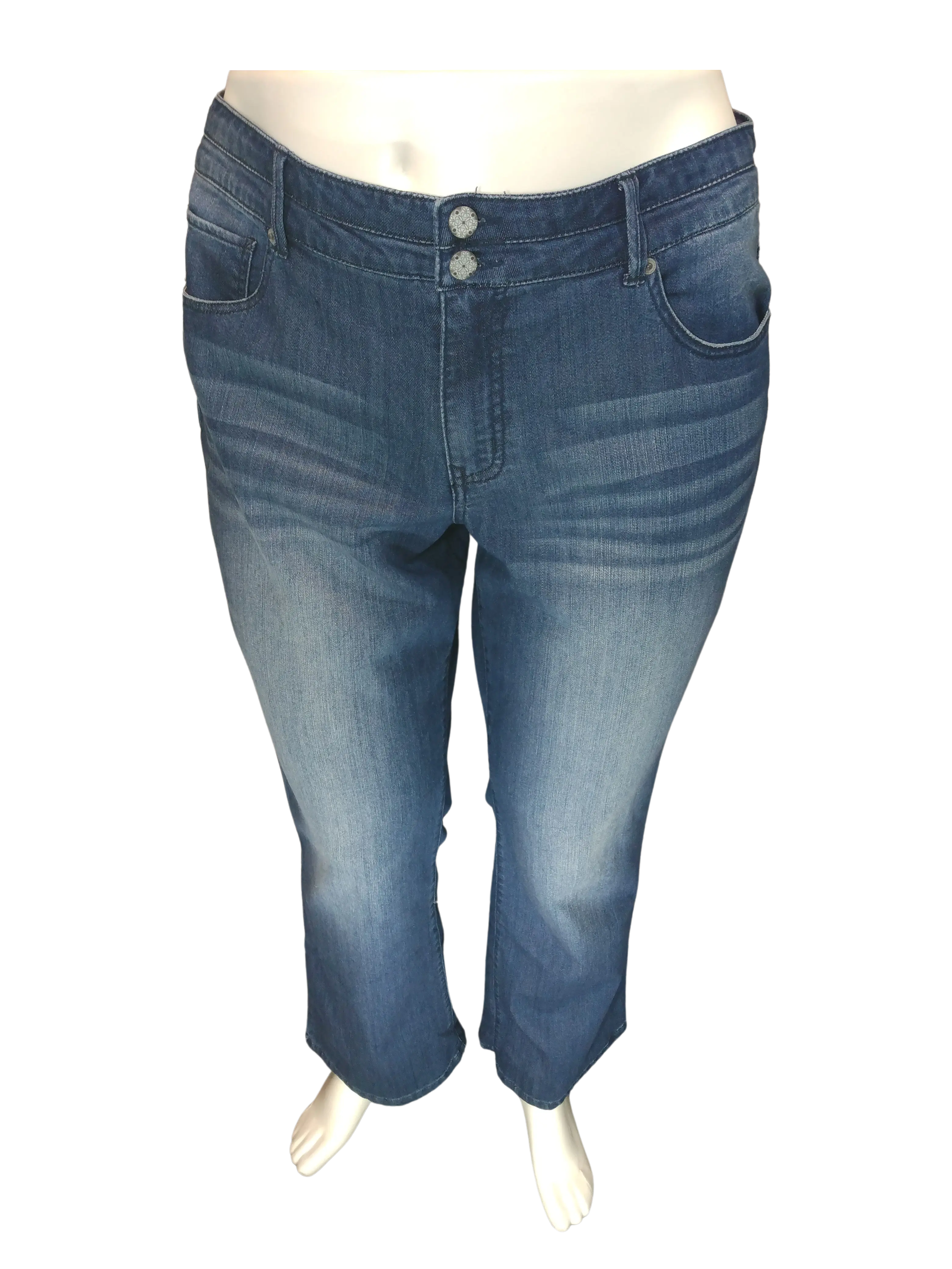 Diva General Collection Women’s Blue Faded Pants, Size 20W