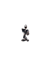 Peanuts Silver-Tone Rhinestone Pendant Charm – Fashion Bracelet Accessory for Women