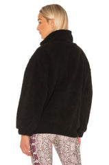 teddy jacket black