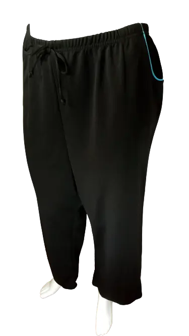 Comfort Corner Women’s Black Sweatpants, Size 4XP