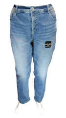 Inc Denim Women’s Blue Jeans with Smooth Tummy Control, Size 24W