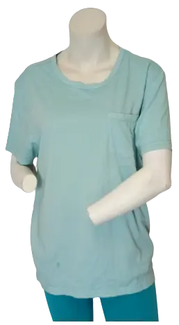 American Rag Women’s Light Blue Short Sleeve Shirt, Size Medium