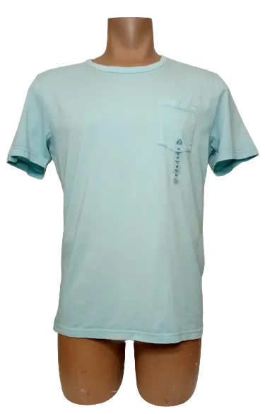 ARC American Rag Men’s Angel Blue Short Sleeve Shirt, Size Medium