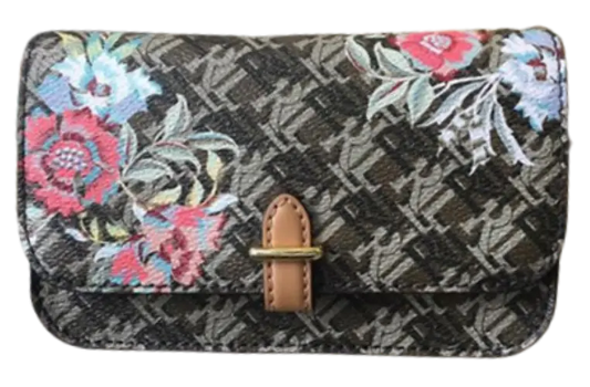 Ralph Lauren Floral RL Wallet Belt Brown & Pink