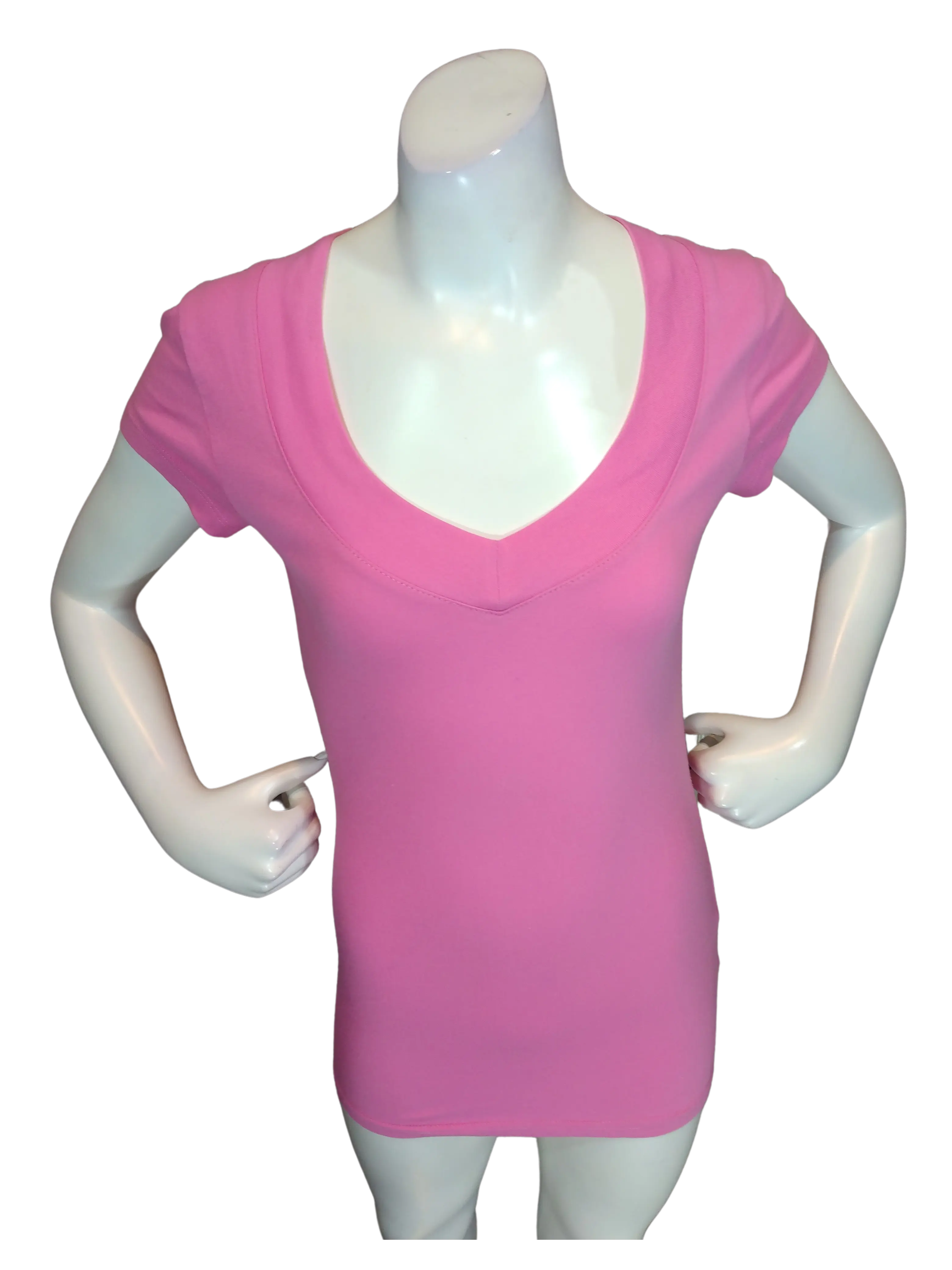 Diva General Collection Girls’ Pink V Neck Top, Size Small