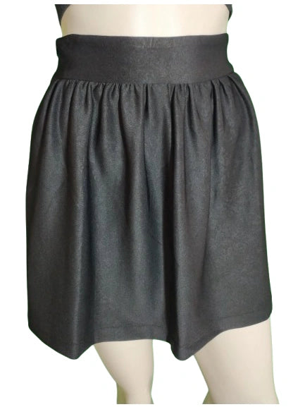 3ena Black Ghost Flower Pattern Skirt – Small Girls’ Fashion, 100% Polyester