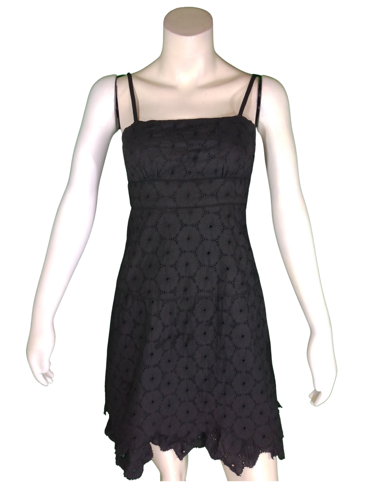 Minuet Black Embroidered Dress