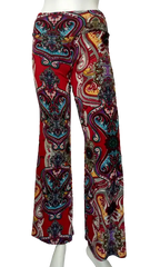 YoYo 5 Girls’ Red Multicolor Leggings, Size Small