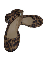 Mossimo Supply Co Brown Leopard Flat - Women's Size 6.5 | Chic Curved Toe Slip-On Shoes