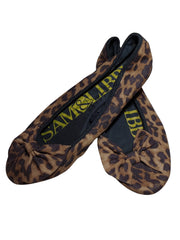 Sam&Libby Brown Leopard Flat with Bow - Women's Size 6.5 | Elegant Animal Print Shoes
