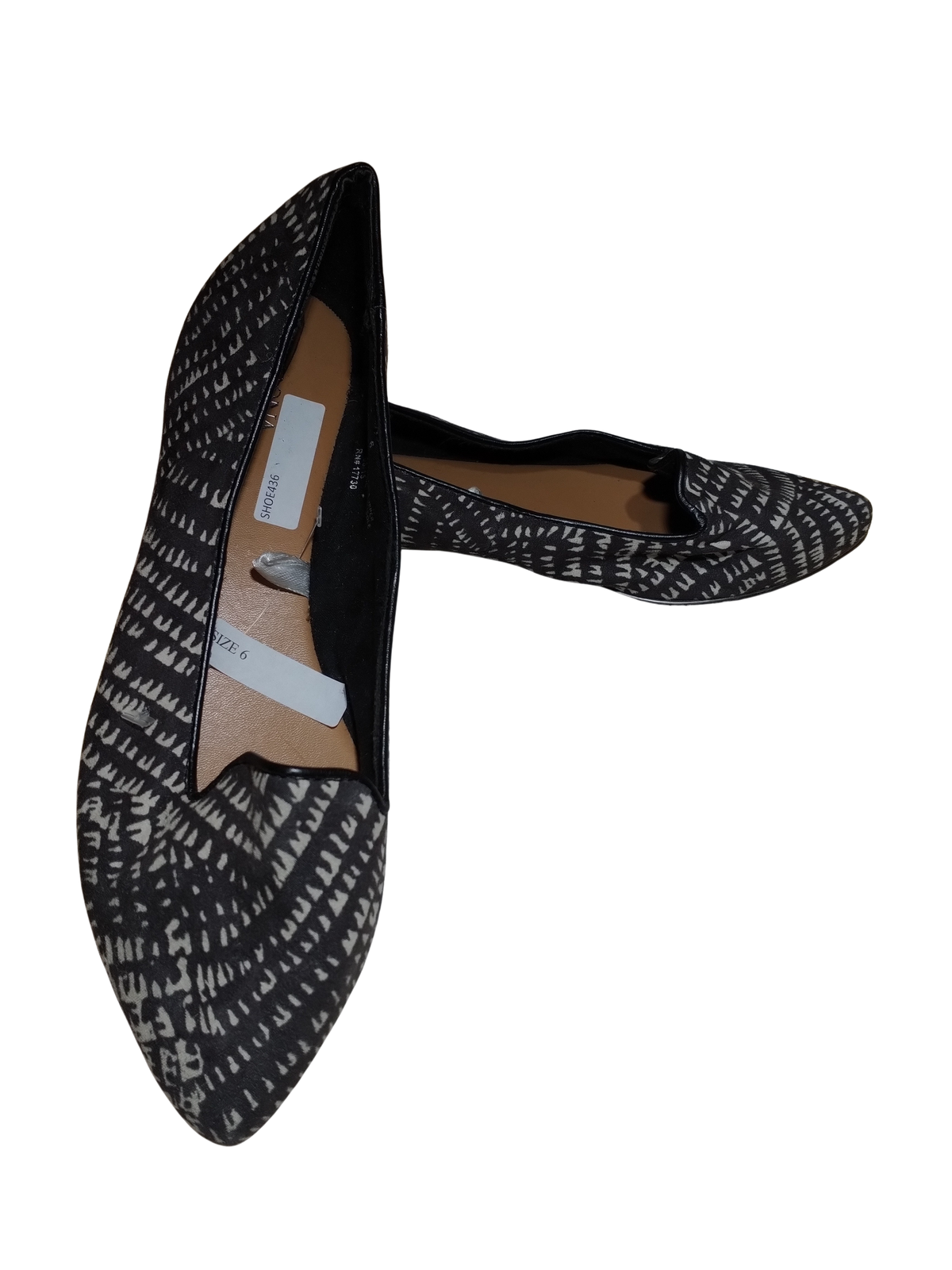 Merona Black & White Flat Loafers
