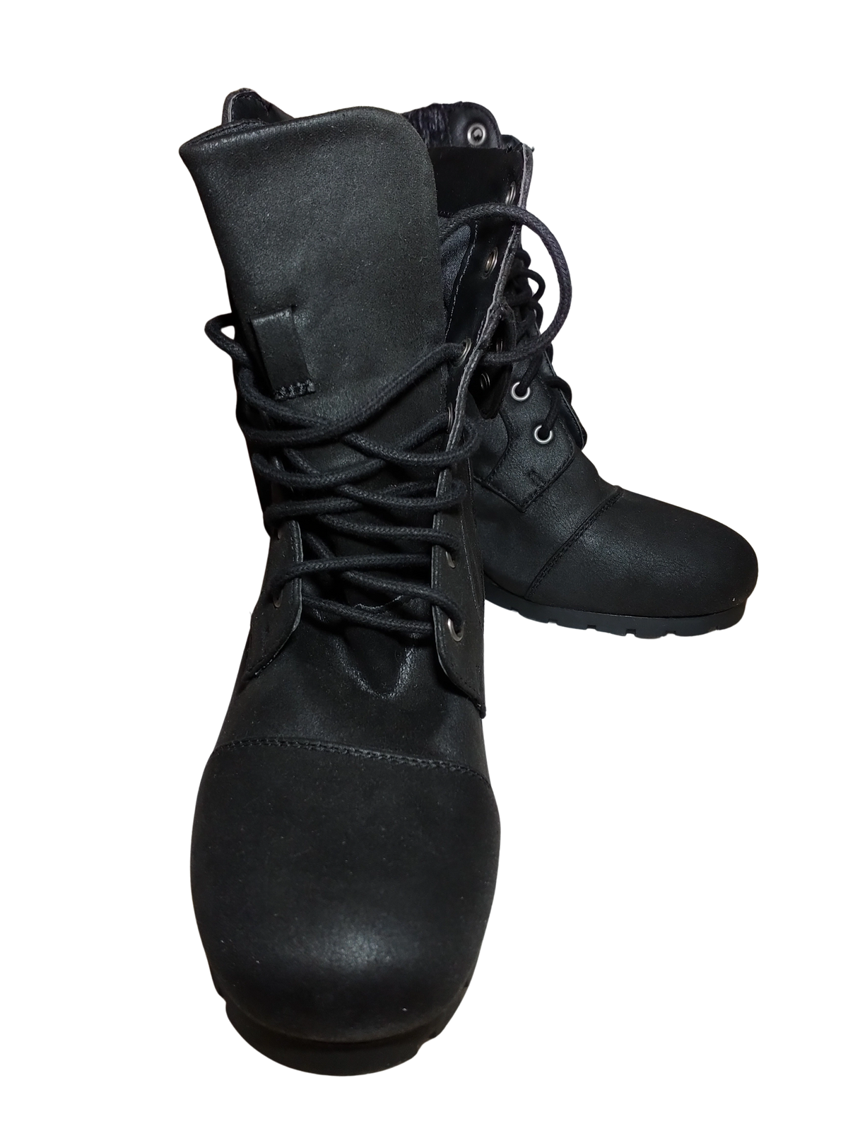 SM New York Black Wedge Boot - Women's Size 9M | Elegant & Comfortable Boots