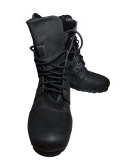 SM New York Black Wedge Boot - Women's Size 9M | Elegant & Comfortable Boots