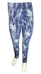 Chun’s Blue/White Lightning Leggings for Girls OSFA