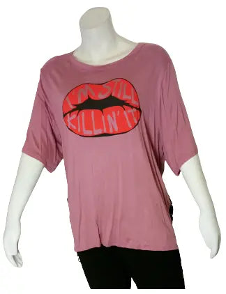 Blush Maroon “I’m Still Killin’ It” Shirt Women 1X
