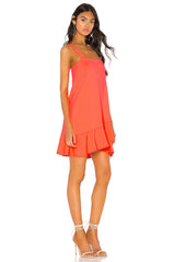 ruffle strap dress