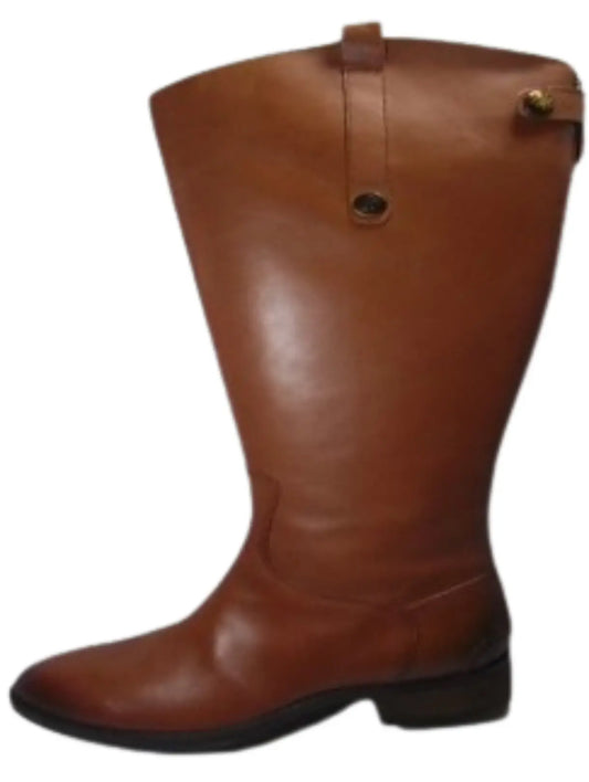 Sam Edelman Wide Calf Penny Tall Whiskey Leather Riding Boots