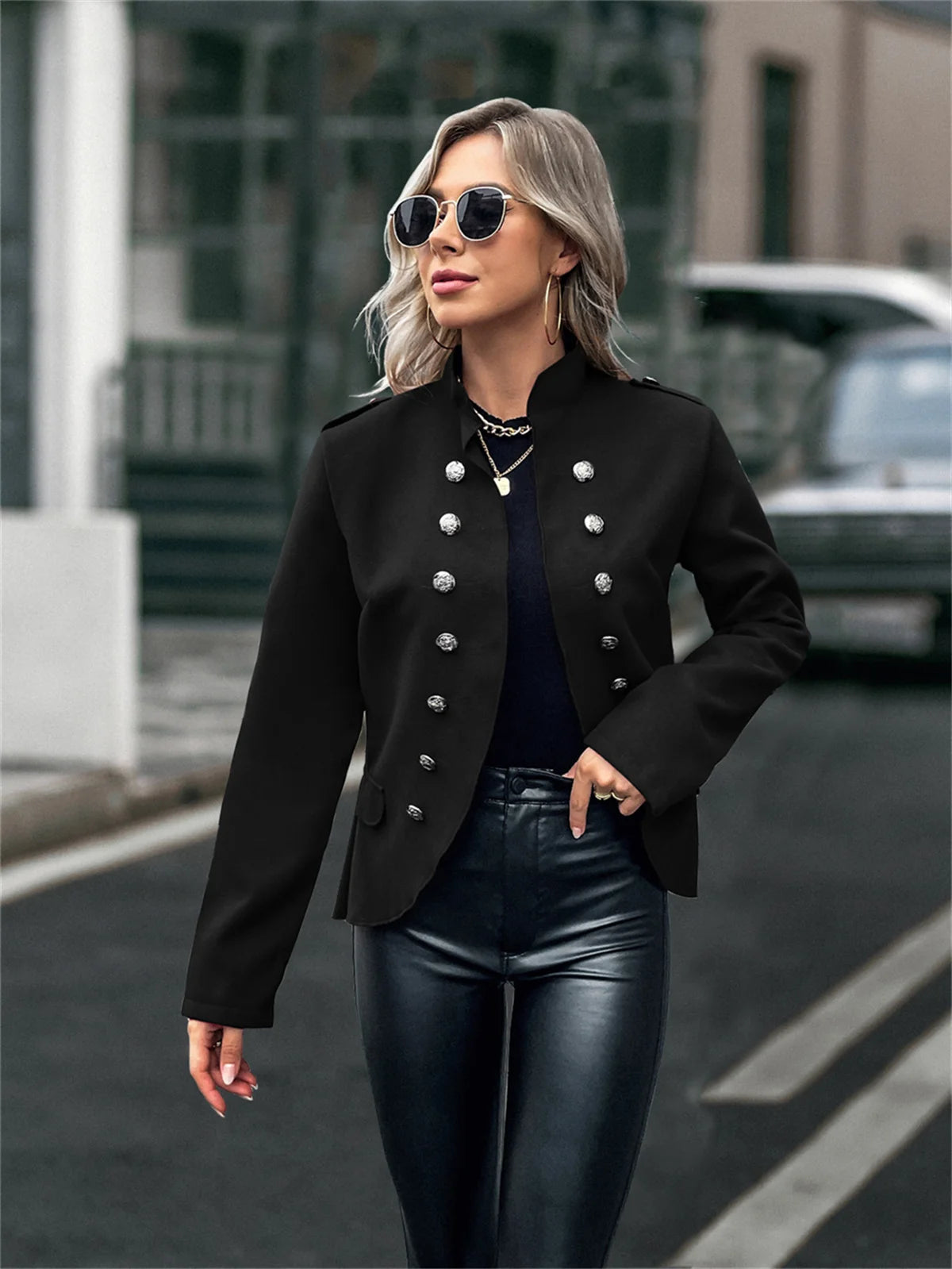 Camisa Black Military Jacket
