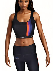 black sports bra