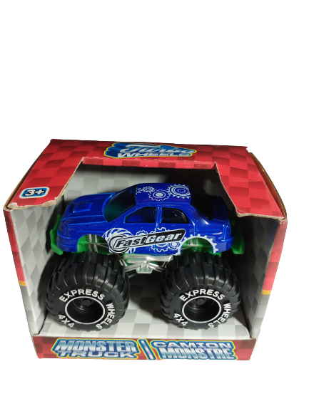 Turbo Wheels Monster Truck - Blue Die Cast Metal