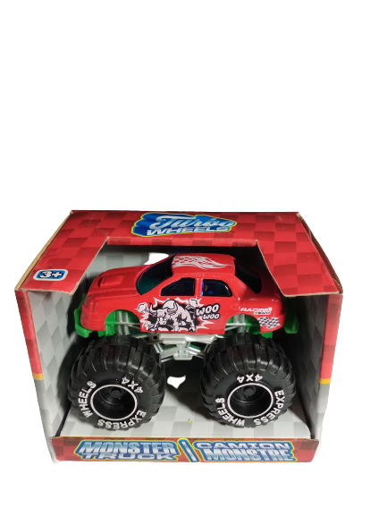 Turbo Wheels Monster Truck - Red Die Cast Metal