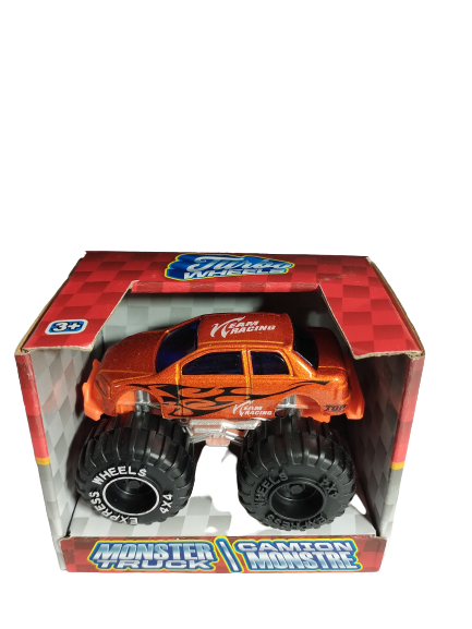 Turbo Wheels Monster Truck - Orange Die Cast Metal