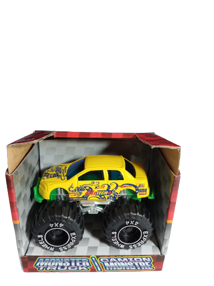 Turbo Wheels Monster Truck - Yellow Die Cast Metal