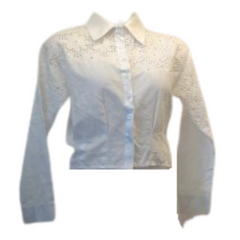 Mizumi White 3/4 Sleeve Top