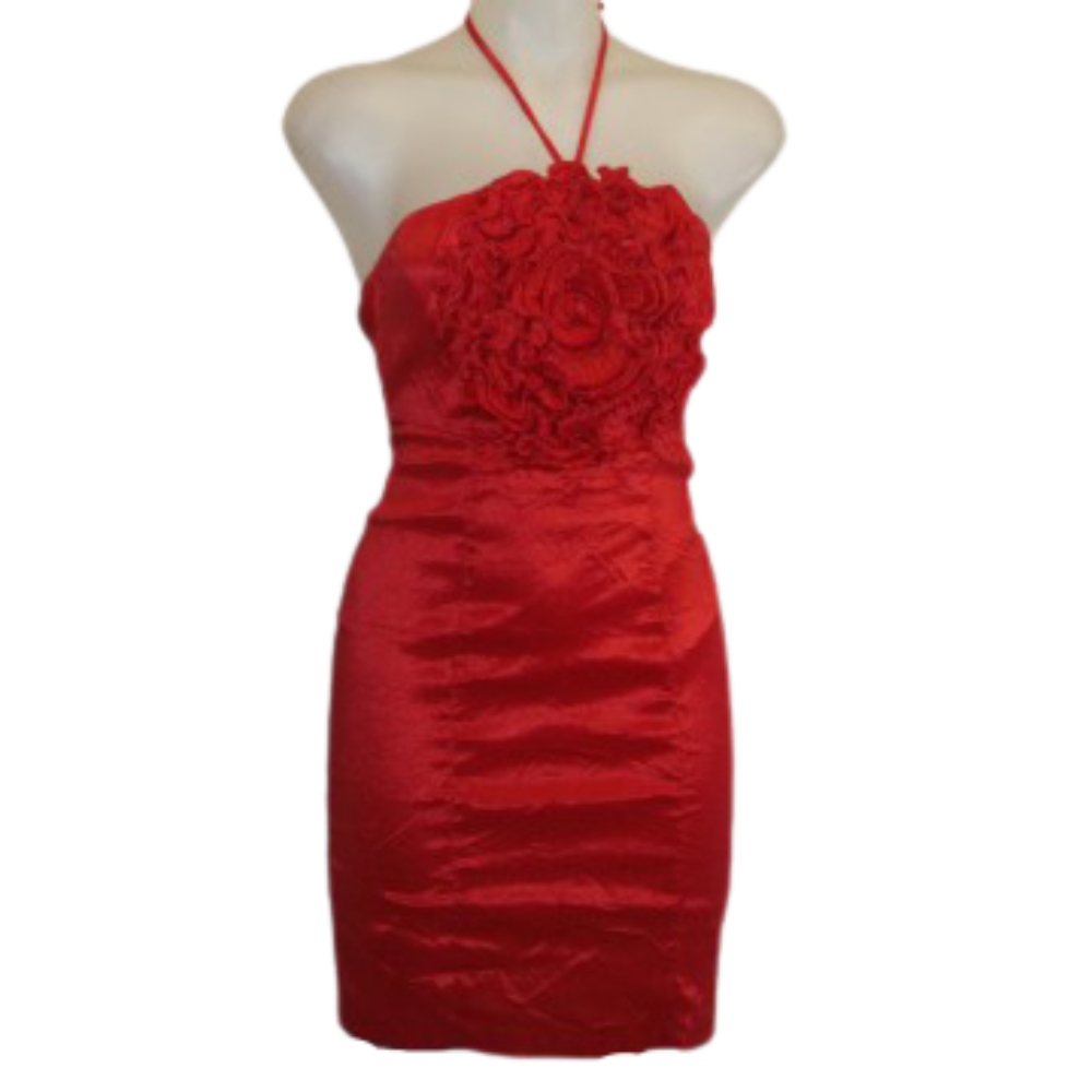 Minuet Red Strapless Dress