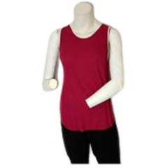 Maroon Honey Punch Ribbed Top