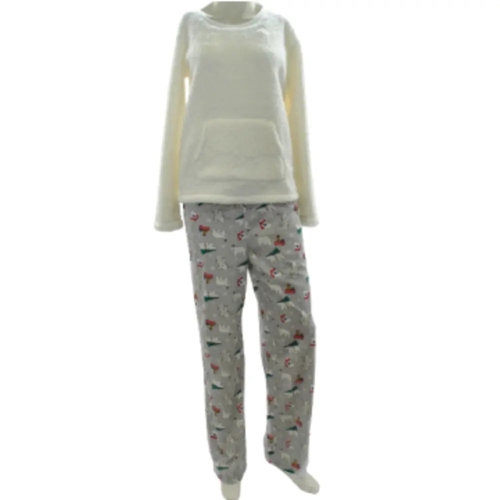 Family Pajamas Plus Size Sherpa Top Printed Polar Bears