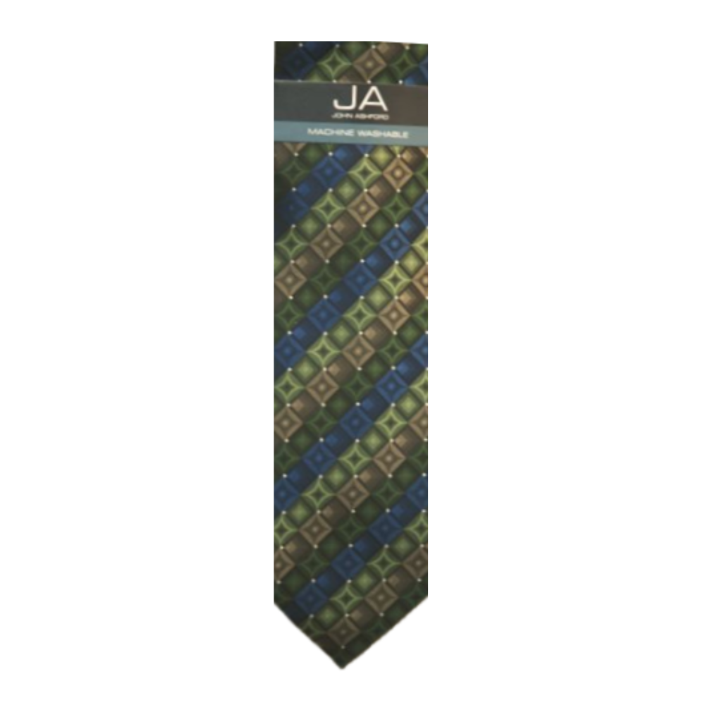 Blue/Green John Ashford Tie