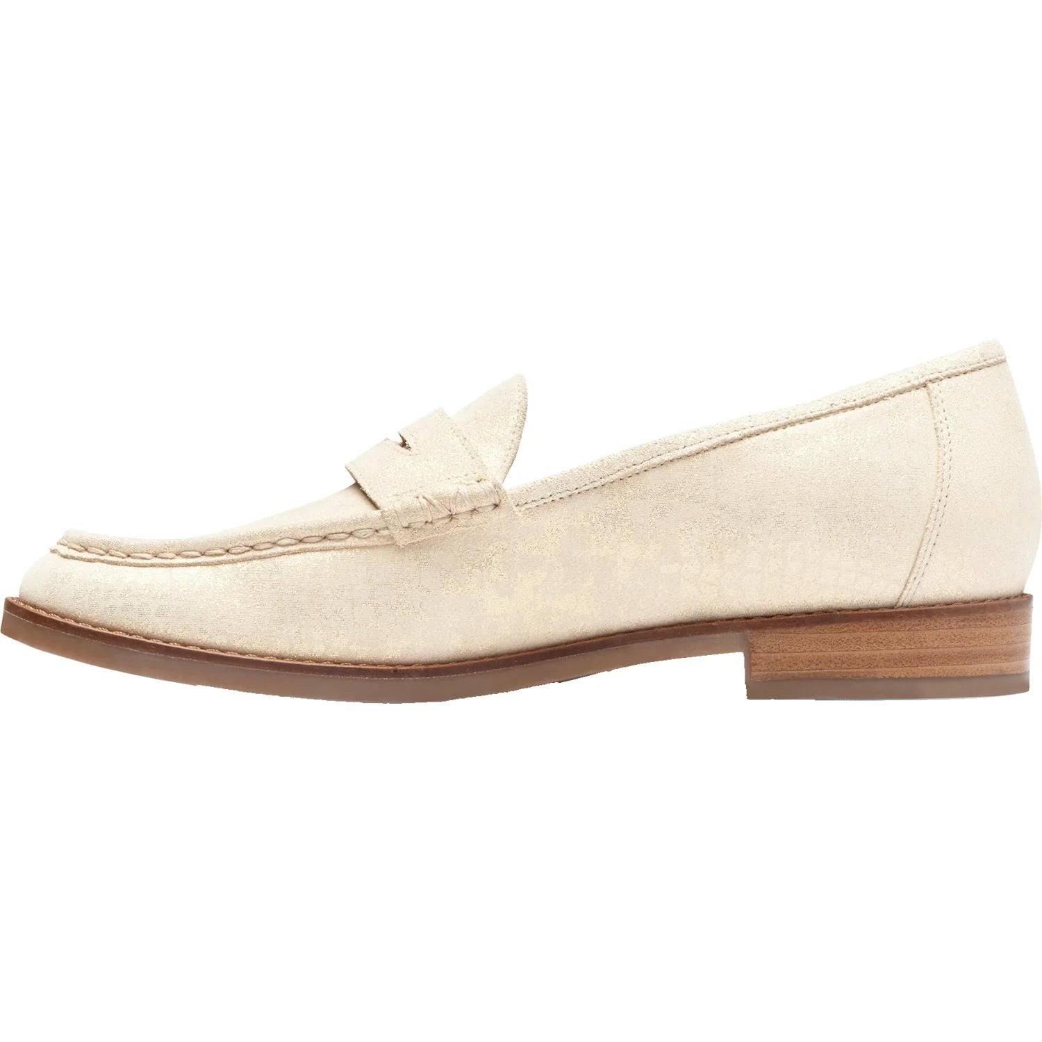 Vionic Light Gold Waverly Nubuck Loafers