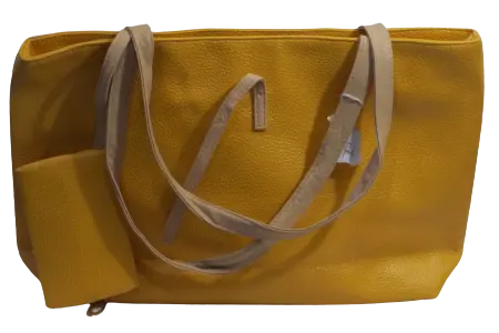 Women Yellow Bag and Wallet Set