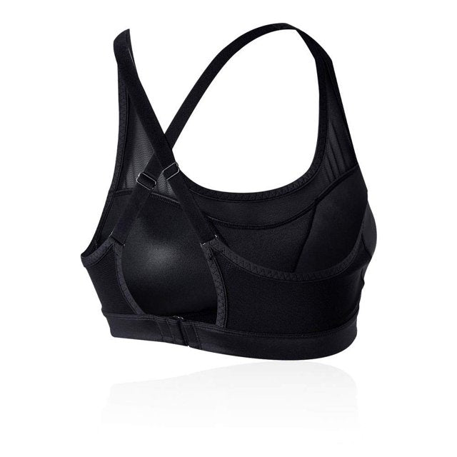 Brooks Black Mesh Racerback Bra