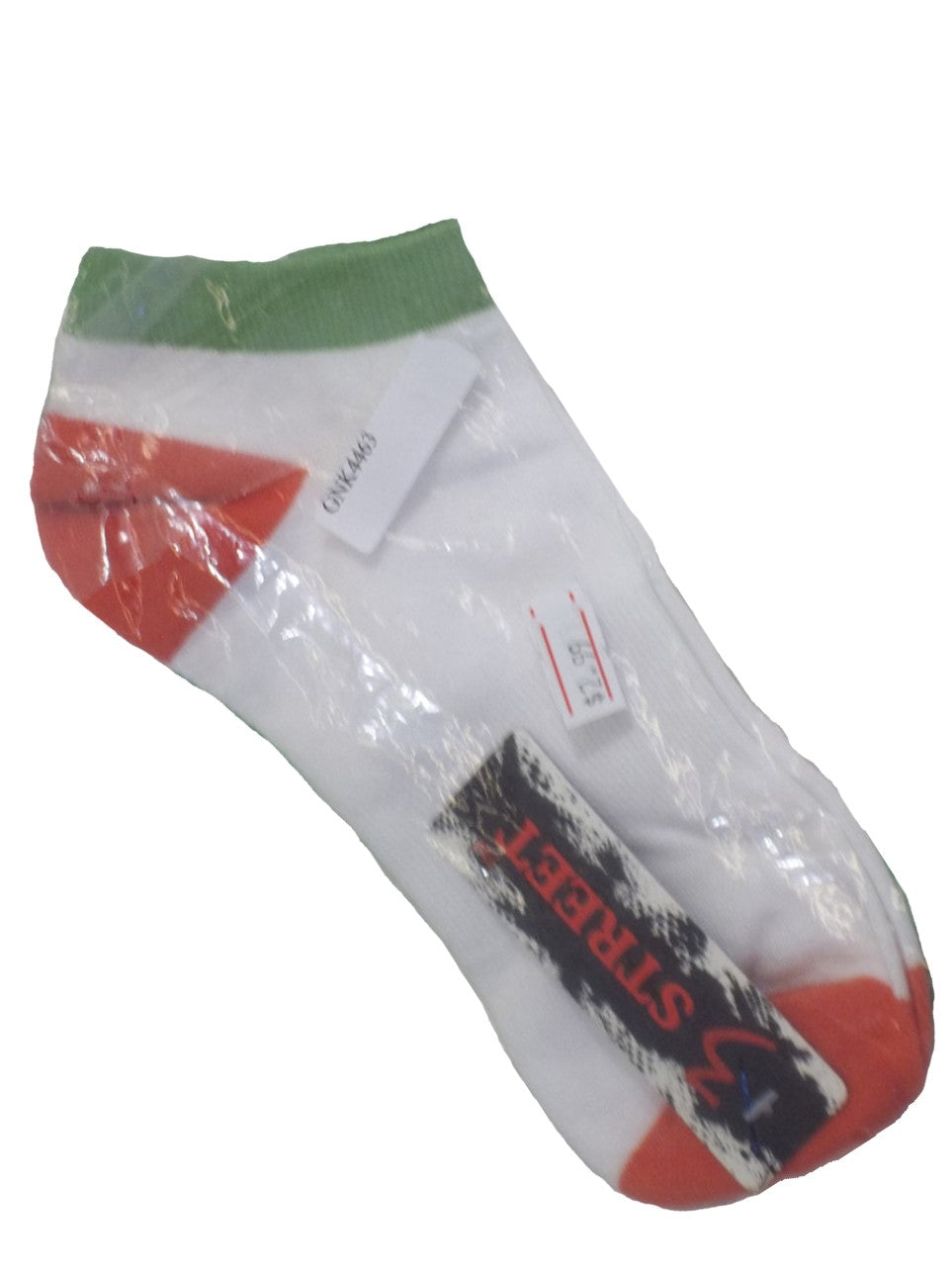 White/Orange 3 Street Socks