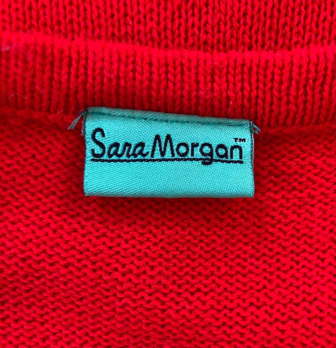Sara Morgan Red Button-Front Cardigan