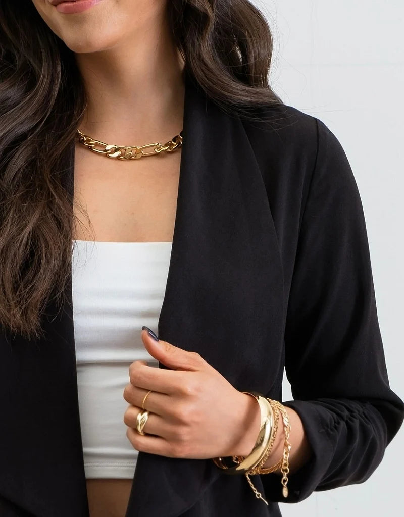 Lily Black Open Cardigan