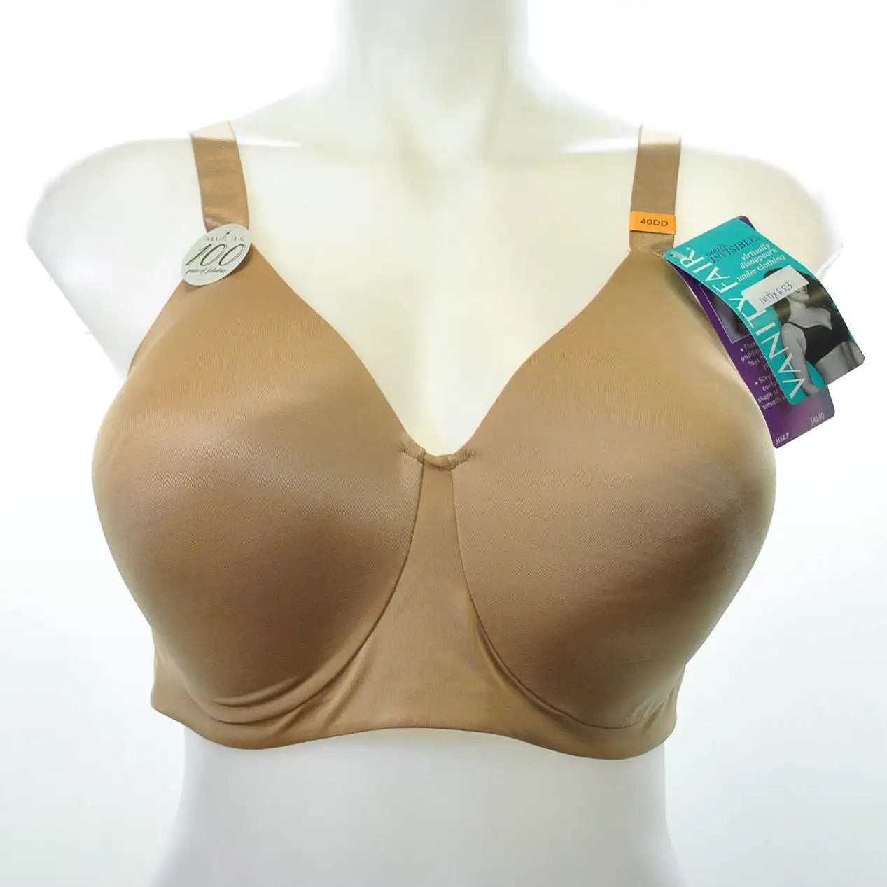 Vanity Fair Nearly Invisible Bra Totally Tan