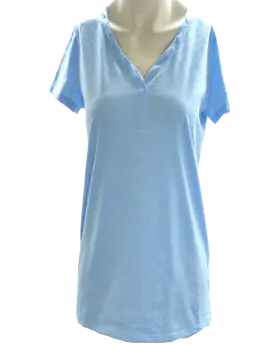 Charter Club Cotton Knit Sleep T-Shirt Blue