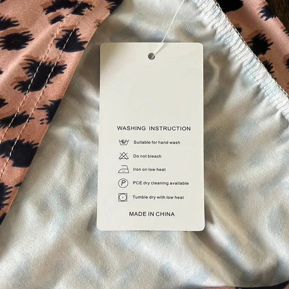 NXH Khaki Leopard Open Long Cardigan