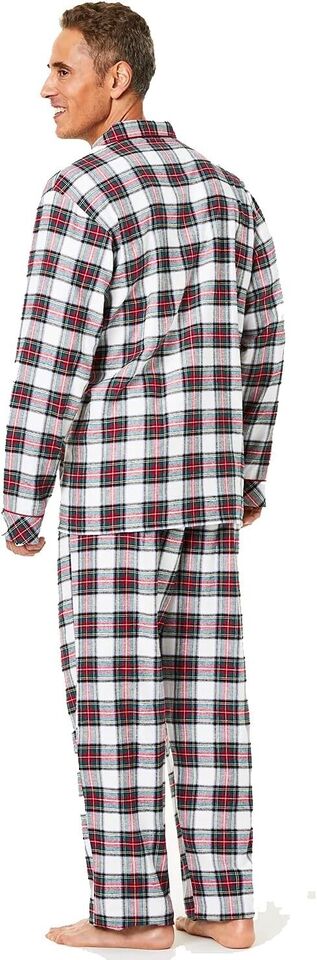 Family Pajamas Mens Cotton Knit Plaid Pajama Stewart Plaid